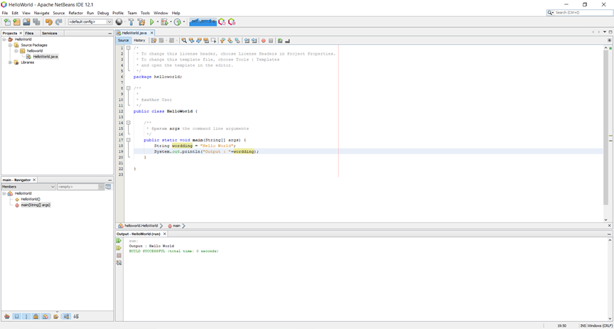 NetBeans JAVA (Hello world). หากมีคำแนะนำ ในระดับที่… | by watcharagon ...