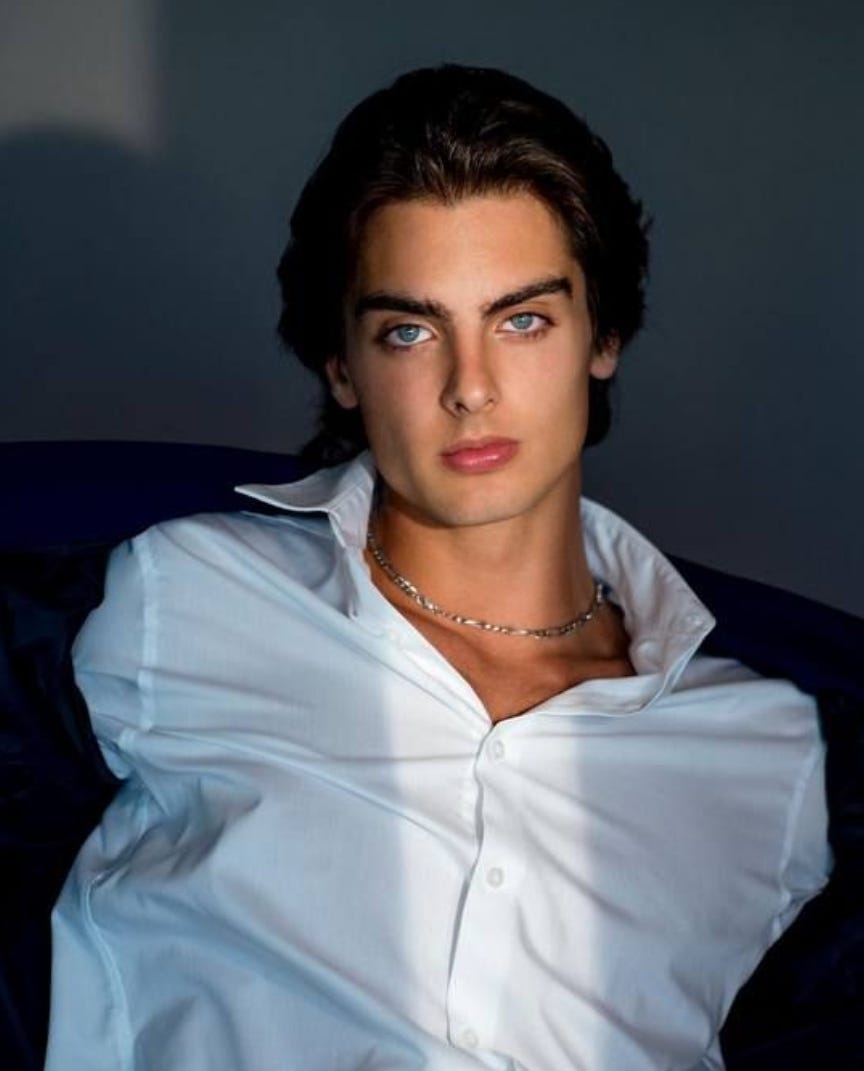 The most beautiful man in the world Name Sam Gushe Iran