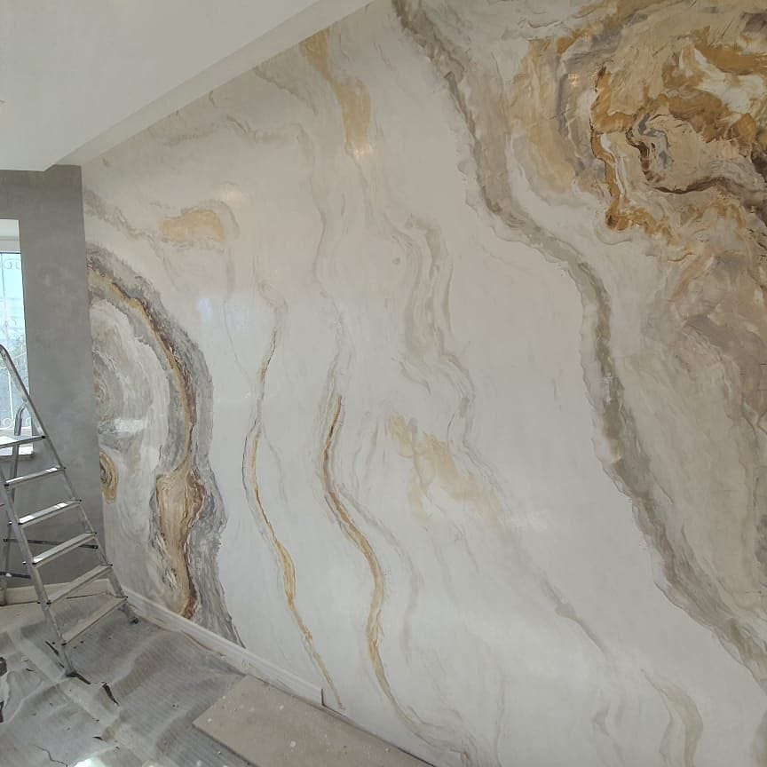 deLux plaster — Marble Effect Derby deLux Bespoke Interiors