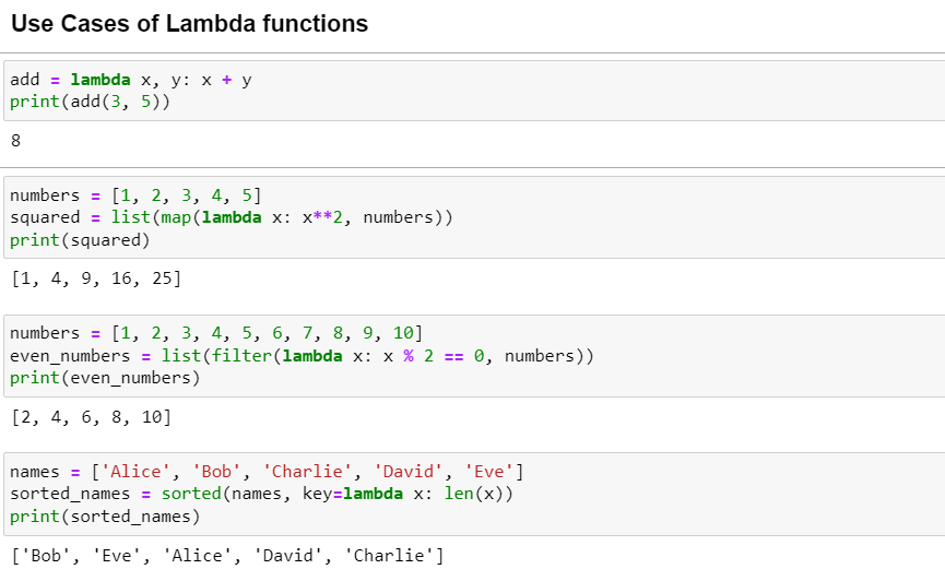 Lambda functions in python khushboo alvi medium