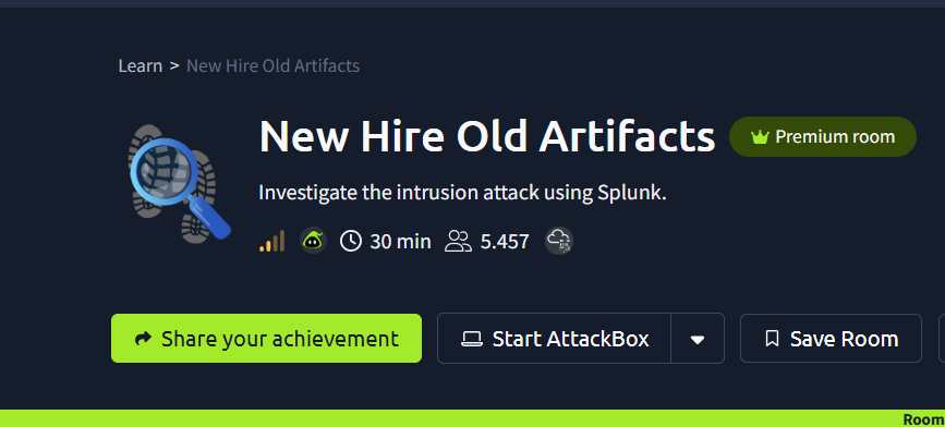🕵️ TryHackMe: New Hire Old Artifacts — Splunk Forensics Adventure | by ...