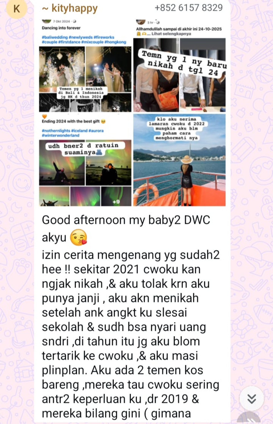 Chat Sharing Kak Kitty — sumber pribadi