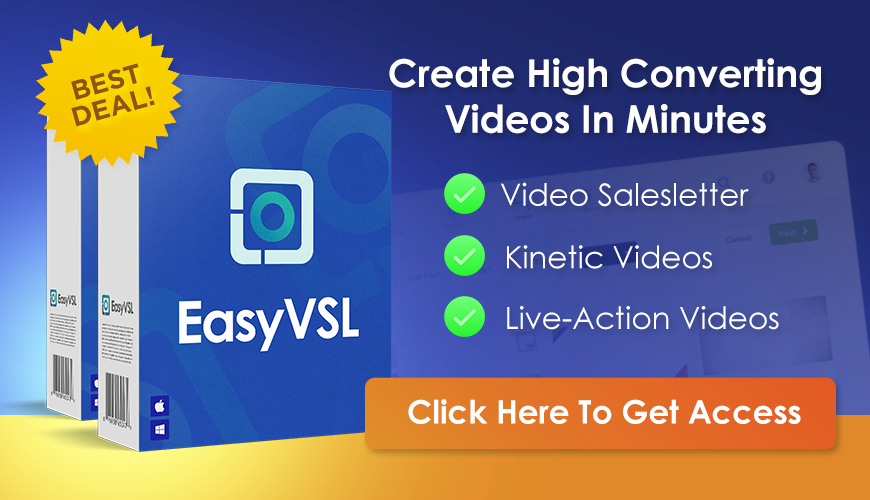 EasyVSL 4: Effortlessly Create High-Converting Video Sales Letters