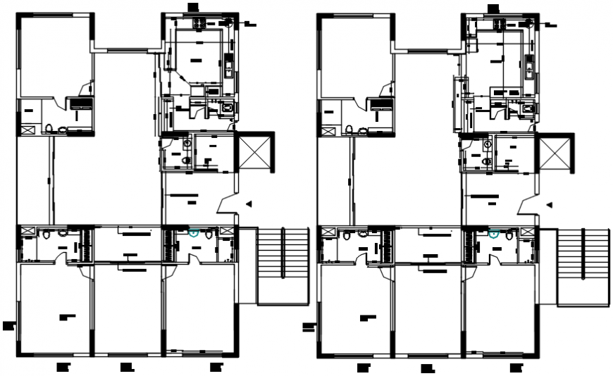 2D CAD DRAWING OF FURNITURE LAYOUT 2 AUTOCAD SOFTWARE