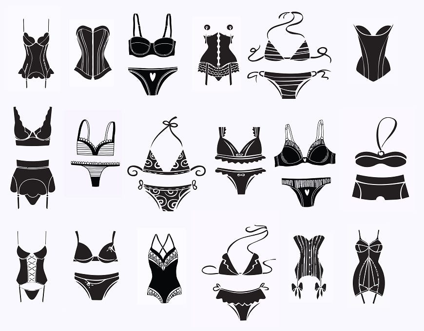 Lingerie Bra Svg/ Lingerie Svg/ Fashion Svg/ Underwear Svg/ Woman Clothing  Svg/ Bra Silhouette/ Cut Files/ Sexy Svg/ Vector Svg -  Ireland