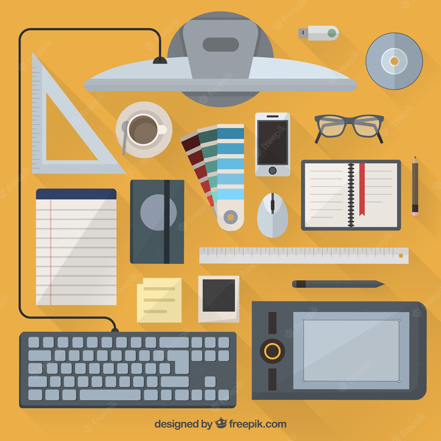 Essential tools for vector graphic design