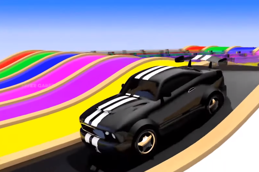 Discover Color Names with Colorful Mini Cars at the Color Pond | Super Games 2.0