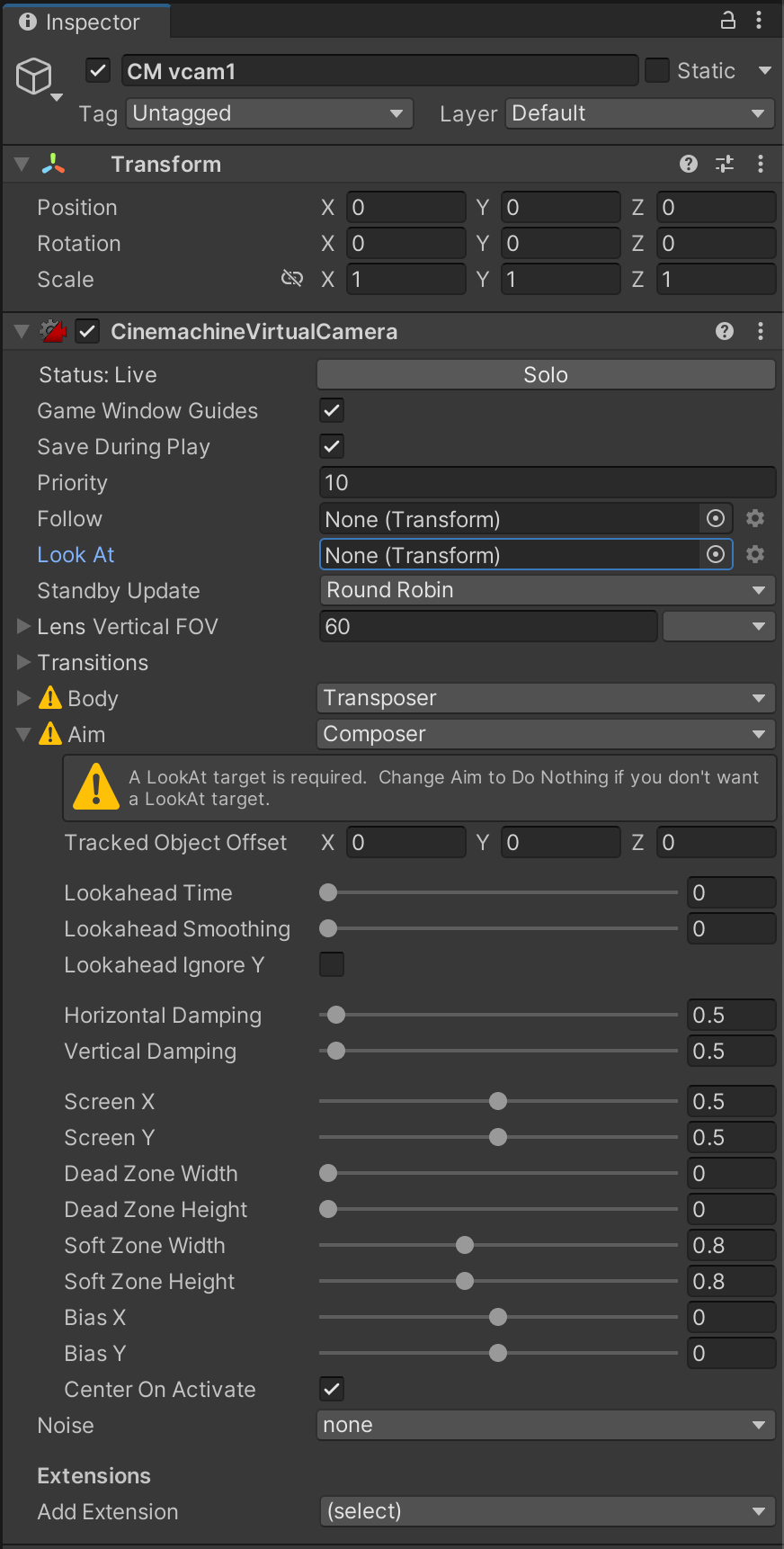What are Look at and Body in Virtual Cameras? by Miguel Pacheco Jun