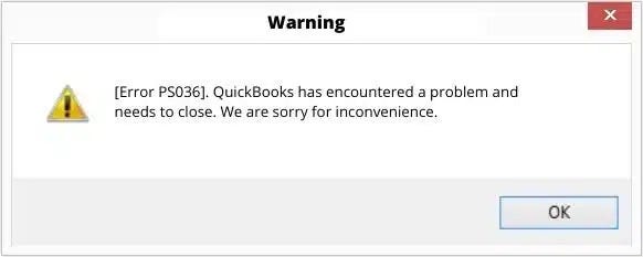 fix QuickBooks Payroll Error PS036