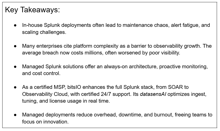 The Future of Splunk in the Enterprise: Why ‘Managed’ is the New Normal