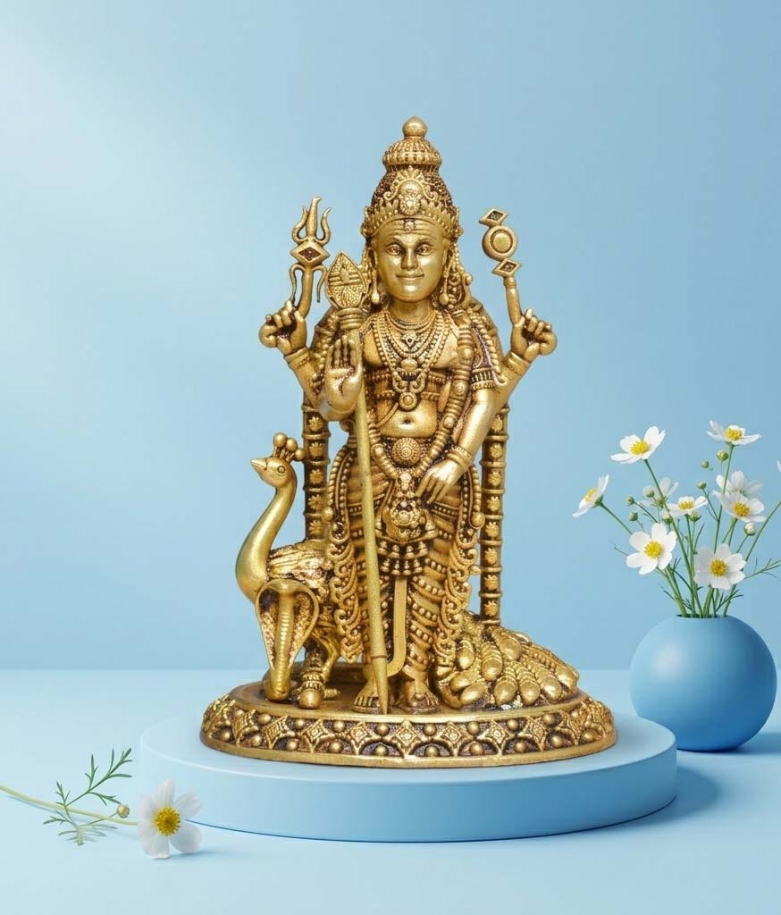 The Spiritual Significance of a Brass Lord Murugan Statue in Home Decor