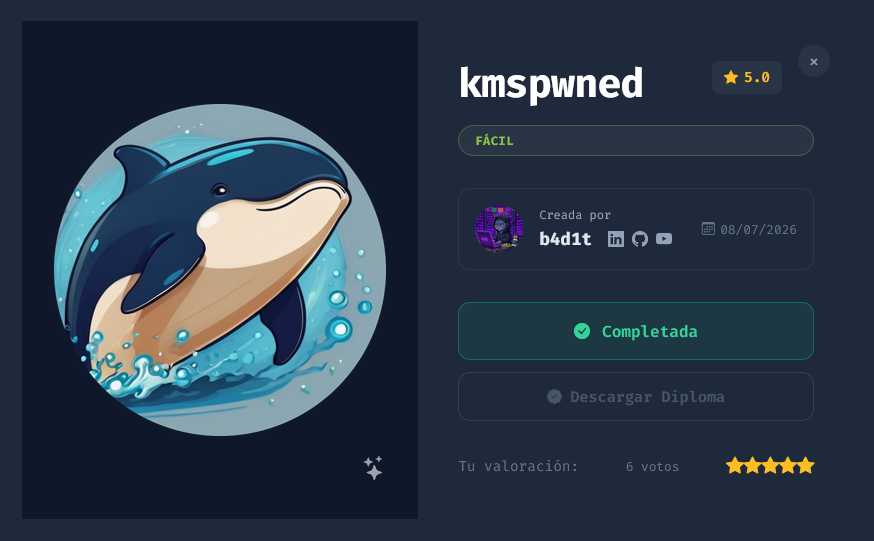 DockerLabs Writeup — kmspwned (Spanish)
