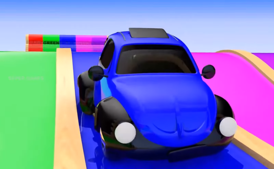 Discover Color Names with Colorful Mini Cars at the Color Pond | Super Games 2.0