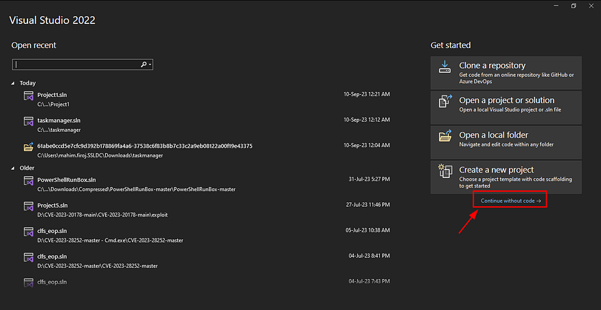 How to make .exe file from c code using visual studio 2022