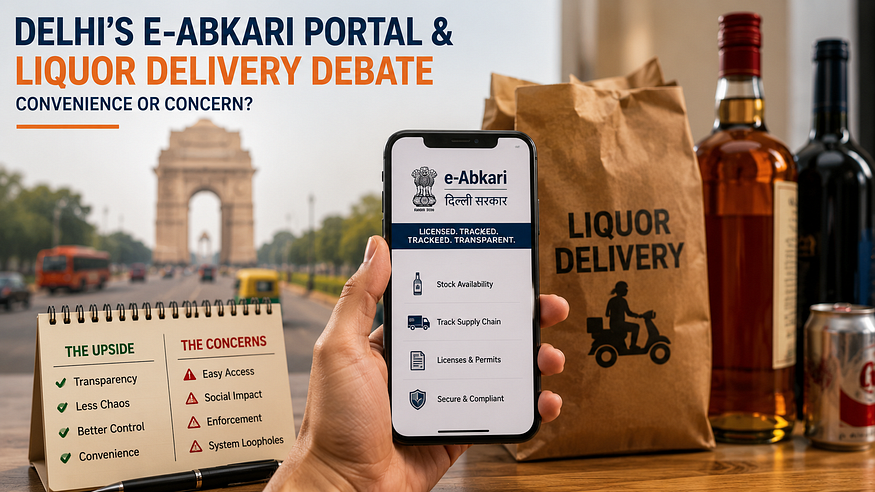 Delhi’s e-Abkari Portal & Liquor Delivery Debate