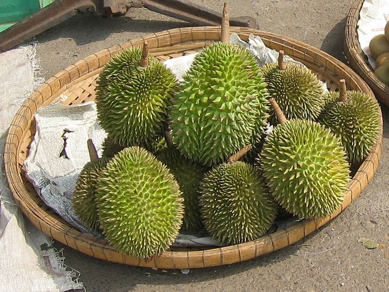 Source: https://commons.wikimedia.org/wiki/File:Durians_Markt_Thailand.JPG