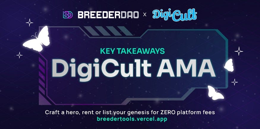 BreederDAO x DigiCult AMA — Ключови изводи