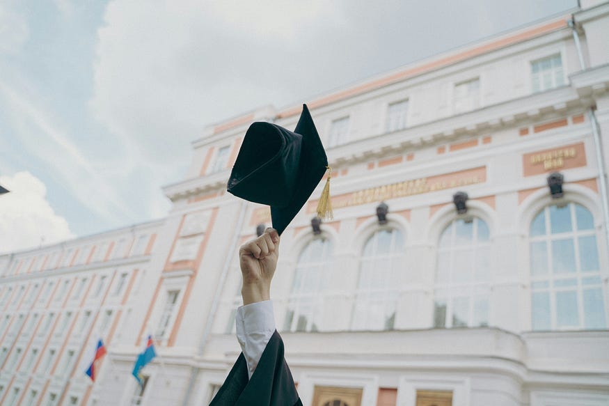 flying graduation cap