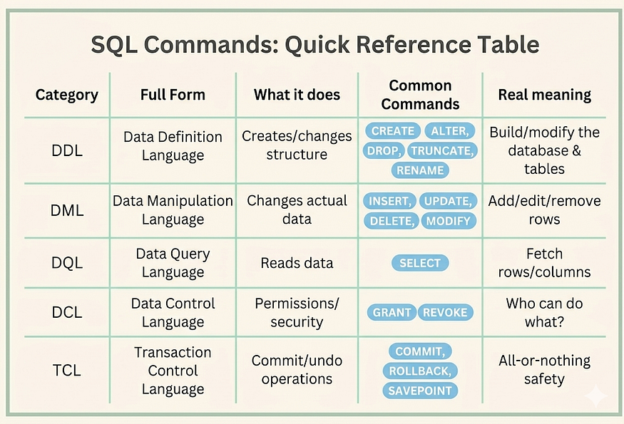 Lesson — 1.1. Breakdown of Table Basics | by POTTIPATI PRANAVA SREE ...