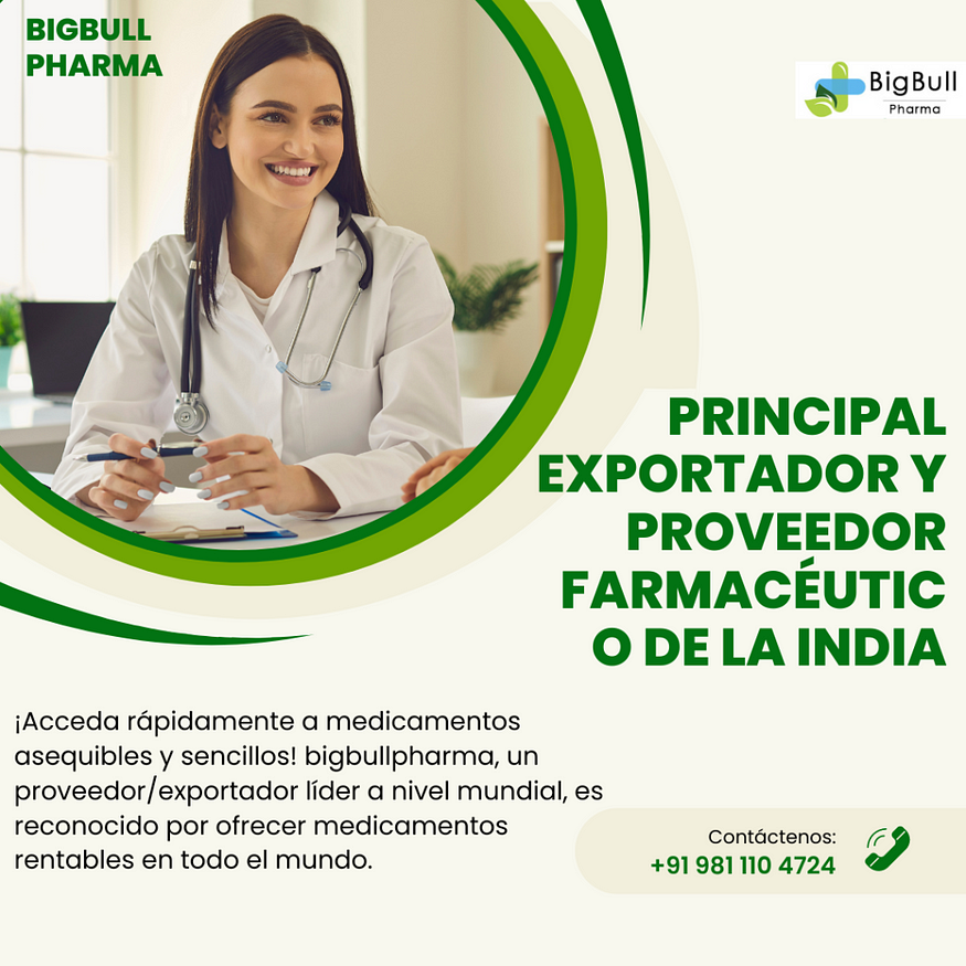 Principal exportador y proveedor farmacéutico de la India