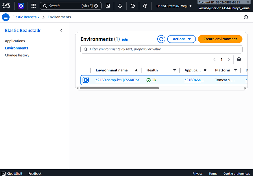 AWS Training- Day 06: Deploying a Web Application with AWS Elastic Beanstalk