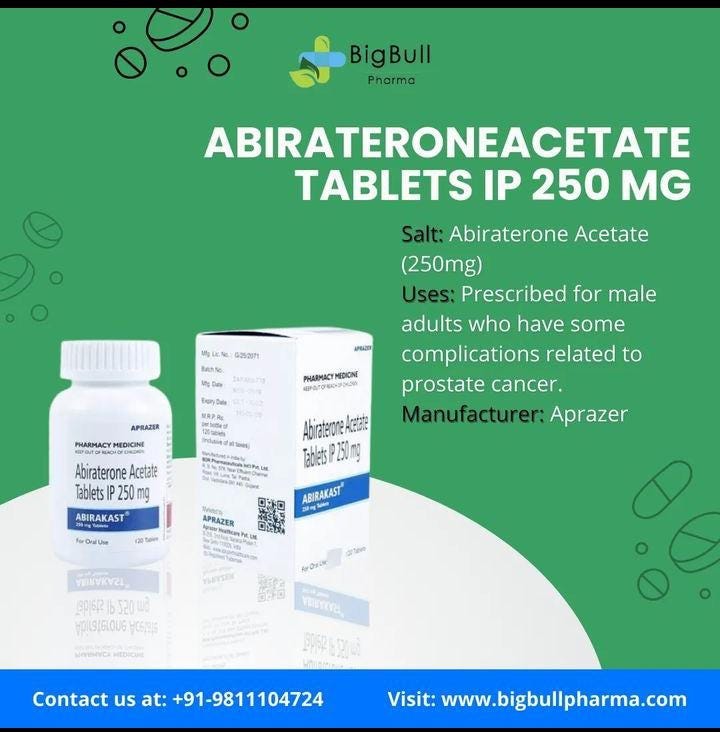 ABIRATERONE ACETATE 250 Mg