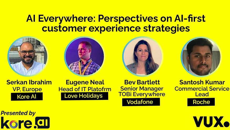 Experts of the panel on chatbot best practices