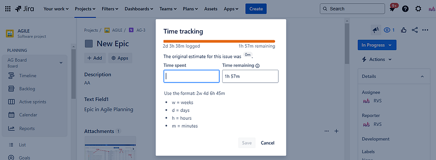 time tracking jira