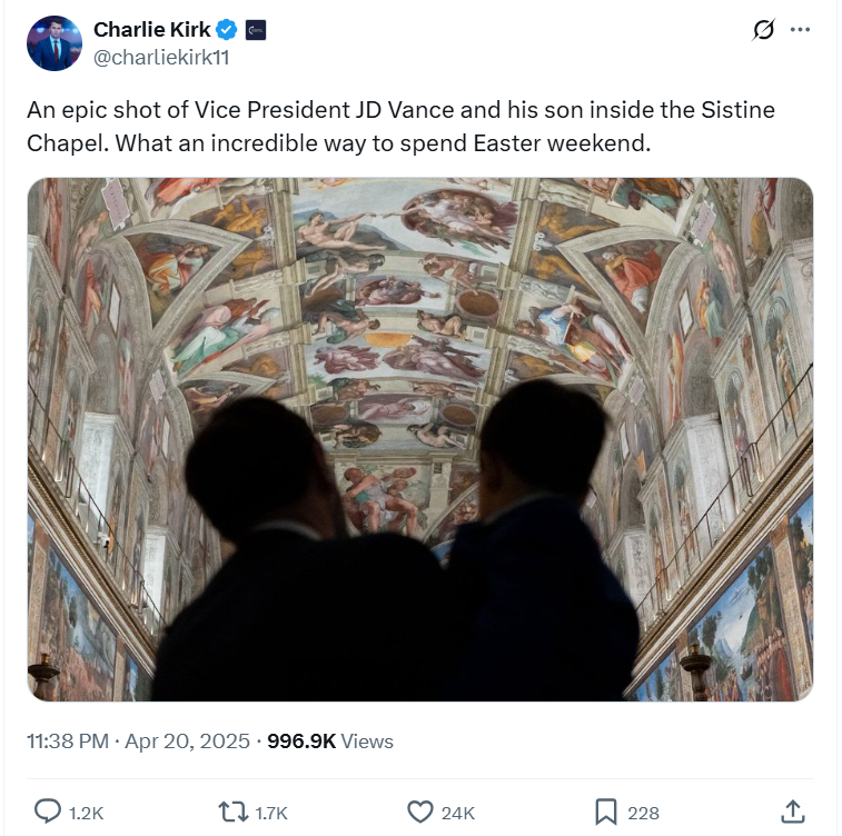 A post about JD Vance on X