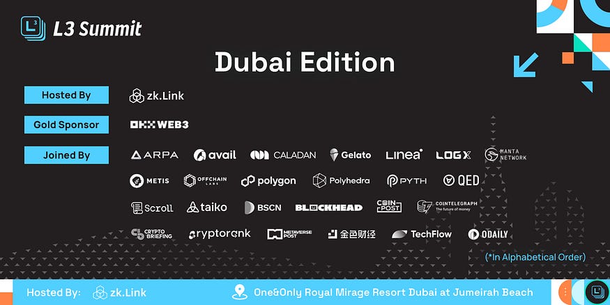 zkLink’s Layer 3 Summit Heads To TOKEN2049 Dubai