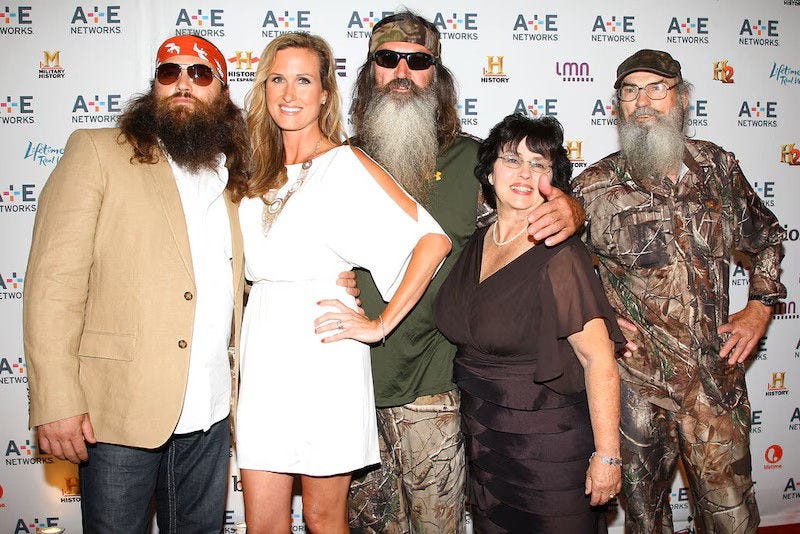 The Robertson family is in the picture