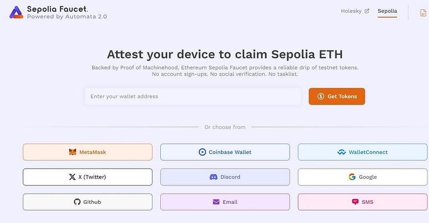 免费领！Holesky与Sepolia ETH测试币水龙头大全！