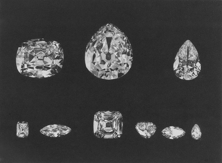 Five-carat lab-grown diamond ring set in 18K white ethical gold with price range comparison chart.