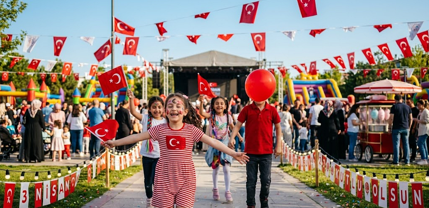 Görsel 5: ( Çocuklar ve 23 Nisan Ulusal Egemenlik ve Çocuk Bayramı)