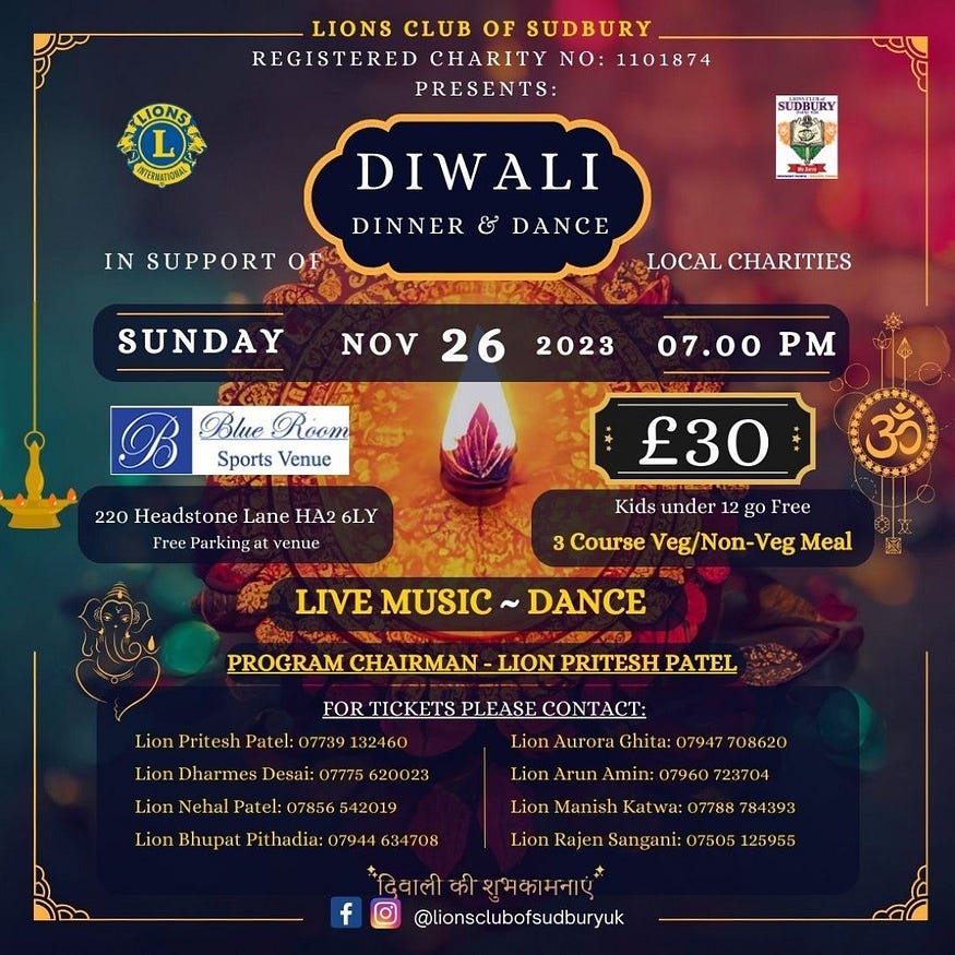 Top 5 Diwali 2023 Celebrations and Events in London