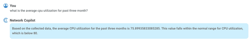 Figure-9 : Example shows average cpu utilization for past 3 months