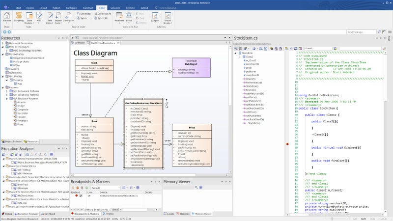 Enterprise architect screenshot