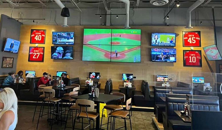 Case Study: Application of HDIP100 AV over IP Solution in “Buffalo Wild Wings” Sports Bar