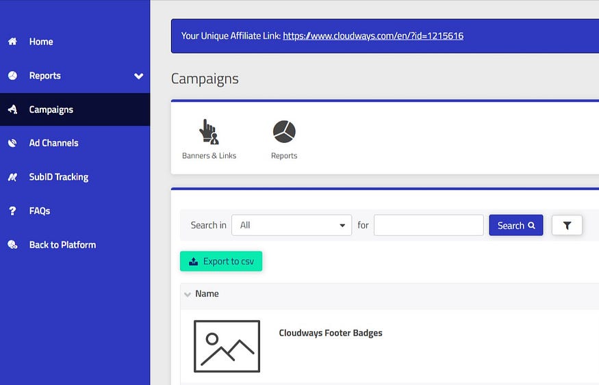 Cloudways Affiliate Program to make passive income
