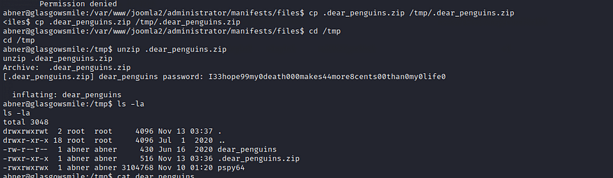 unzip file