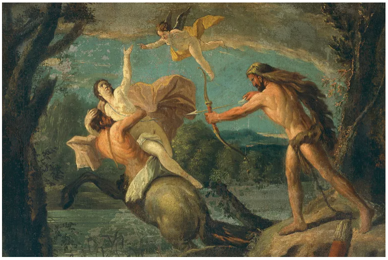 Herakles, Nessus ve Deianira, Gaspare Diziani (1746).