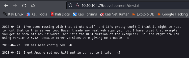 dev.txt note