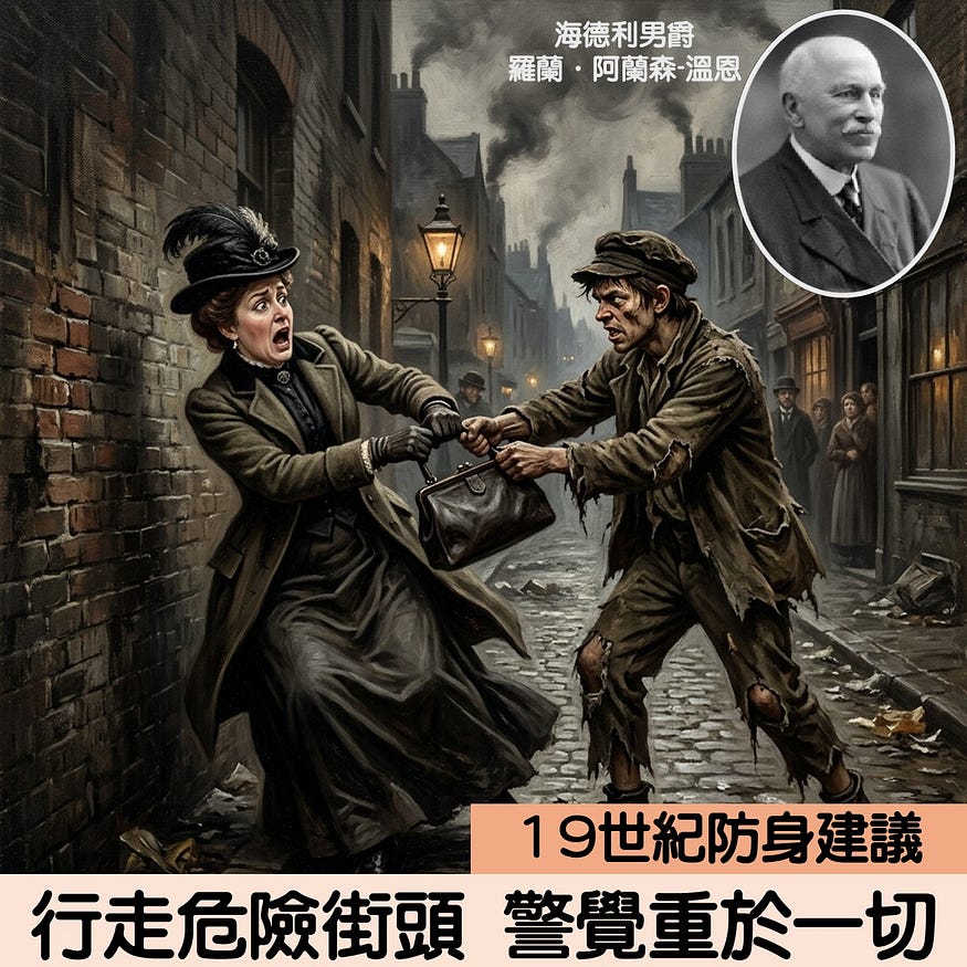 行走危險街頭 警覺重於一切：19世紀的防身建議