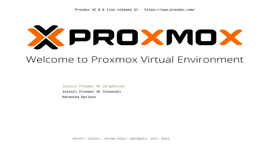 Install Proxmox