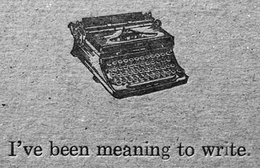 I’ve been meaning to write…. It’s been far too long. I fear I’ve lost