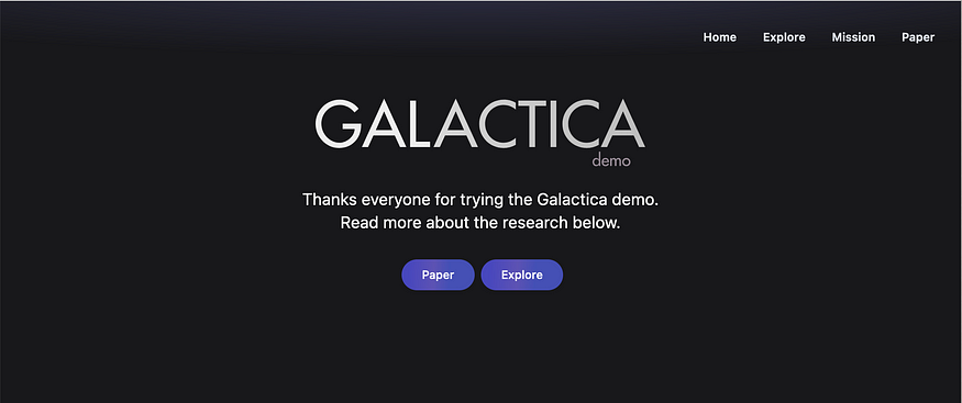 Facebook/Meta’s Galactica NLP Shuts Down in 48 Hrs!