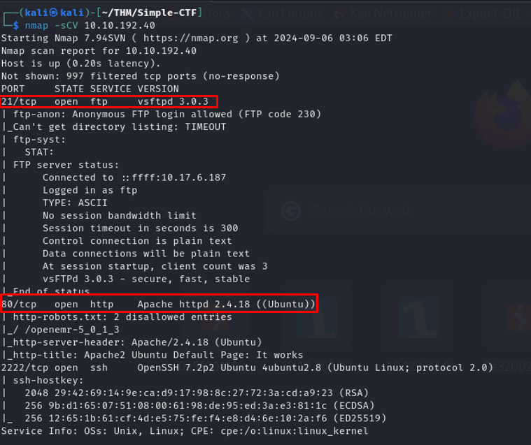 nmap scan