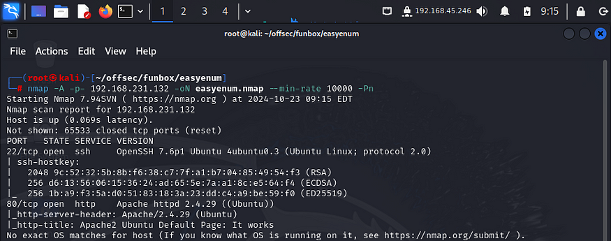 nmap scan