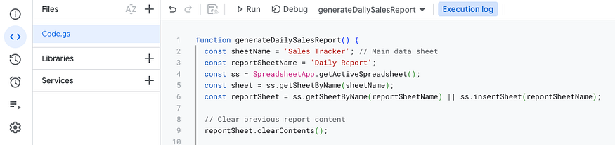 Run Script